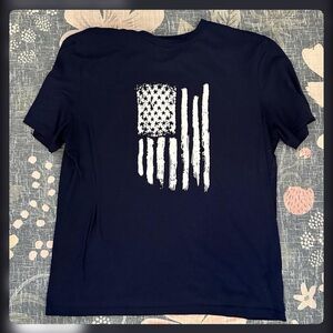 NFINITY Navy Blue Shirt with White Flag Design